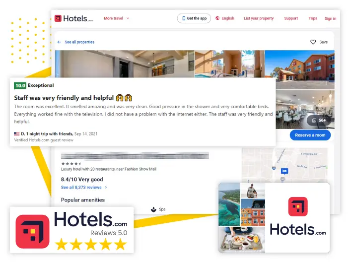 Hotels.com  5 Star Ratings