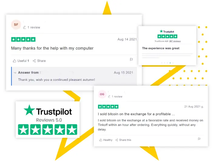 TrustPilot  5 Star Ratings